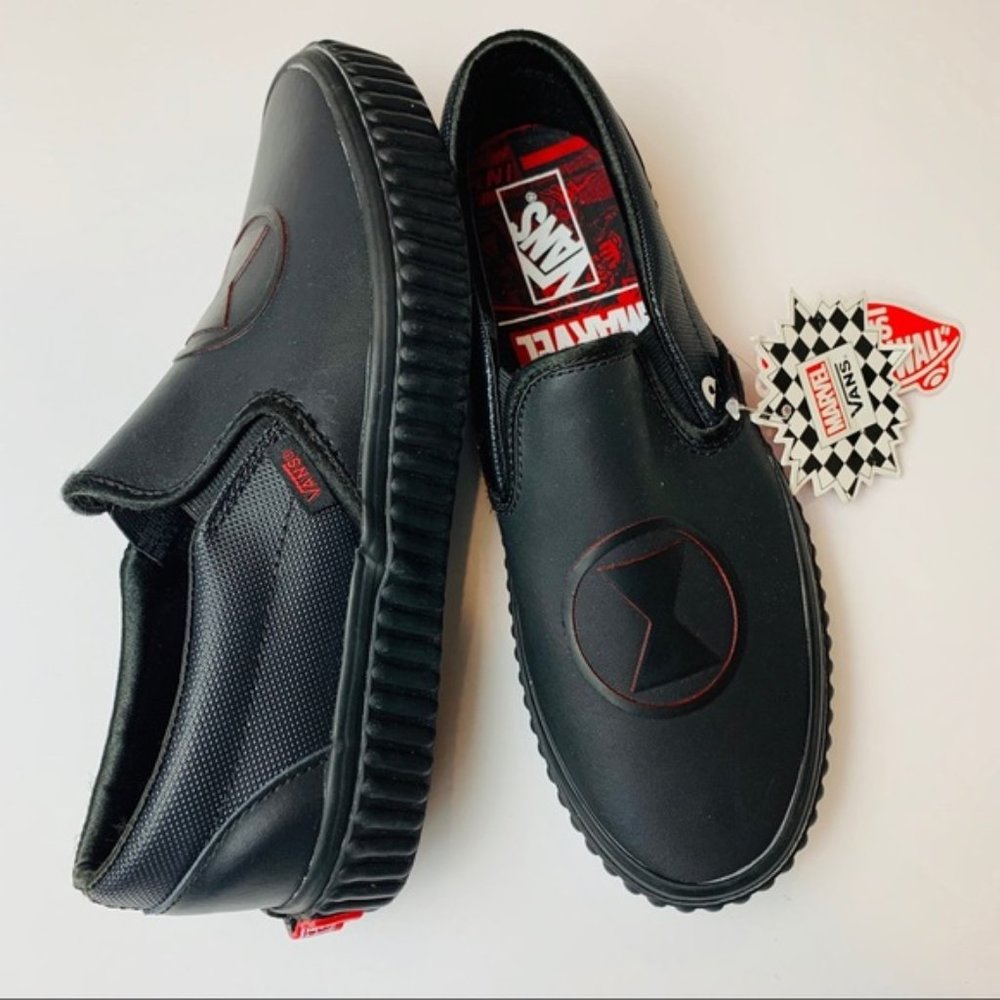 VANS x Marvel Black Widow Classic Slip-On Sneakers